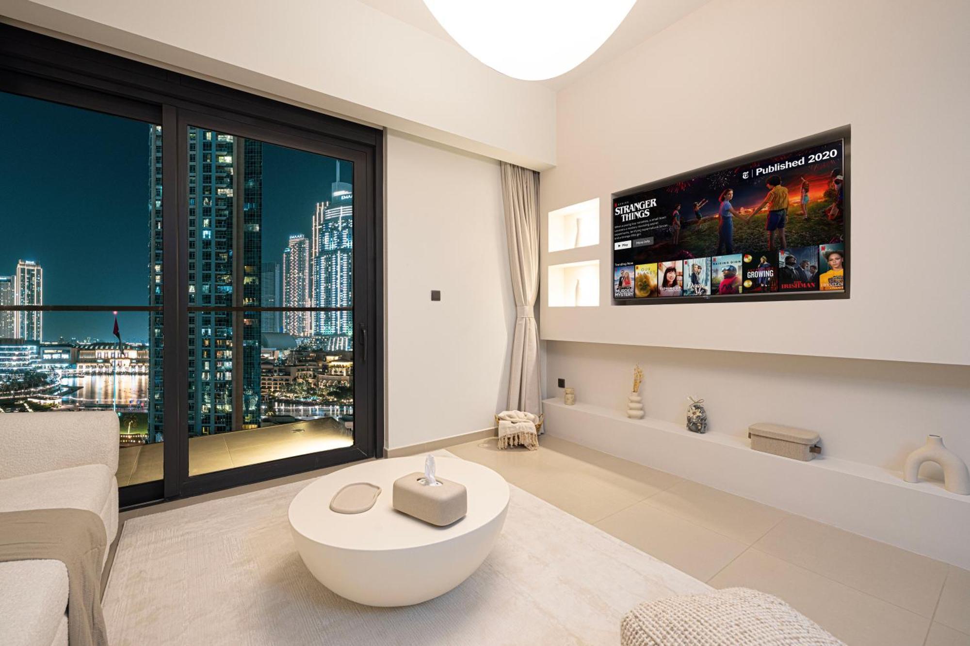Iconic Two-Bedroom Apartment With Full Burj Khalifa & Fountain View By Prestige Nest